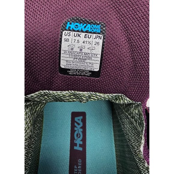 NEW! HOKA Anacapa Mid GTX Hiker Womens Boot 9B US‎ ElderberryGrape - Picture 13 of 13